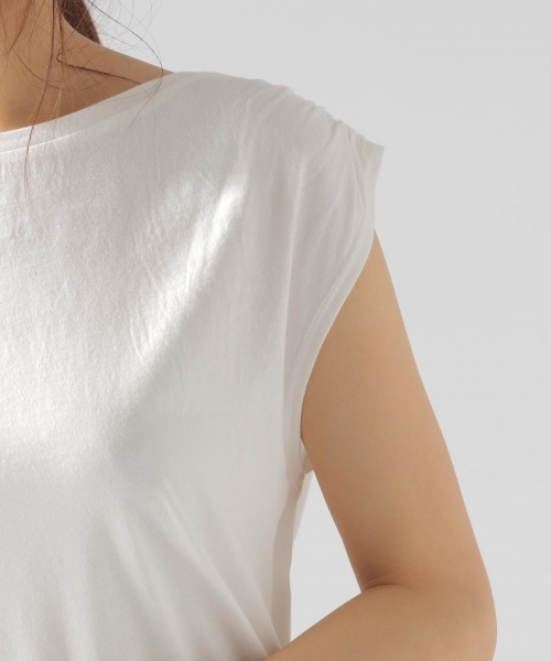 BAYFLOW（ベイフロー）の「GOOD PRICE／ショルダーギャザープルオーバー（Tシャツ/カットソー・レディース・ピンク/ブルー/オフホワイト・MEDIUM/SMALL）」の11枚目の写真