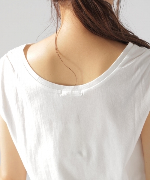 BAYFLOW（ベイフロー）の「GOOD PRICE／ショルダーギャザープルオーバー（Tシャツ/カットソー・レディース・ピンク/ブルー/オフホワイト・MEDIUM/SMALL）」の12枚目の写真