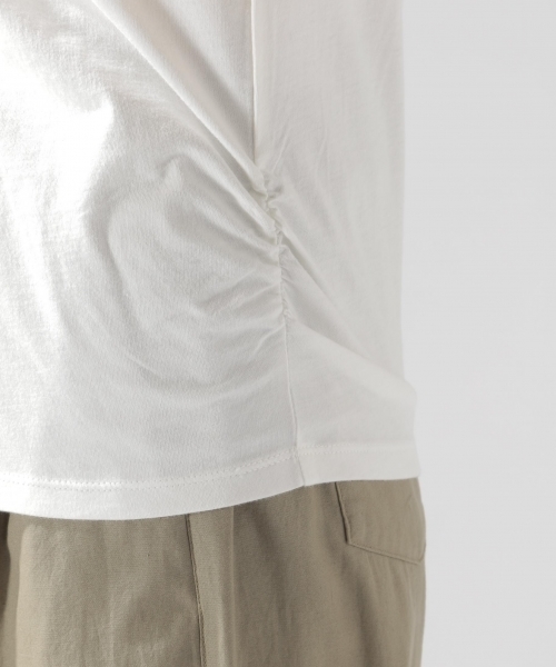 BAYFLOW（ベイフロー）の「GOOD PRICE／ショルダーギャザープルオーバー（Tシャツ/カットソー・レディース・ピンク/ブルー/オフホワイト・MEDIUM/SMALL）」の13枚目の写真