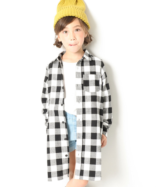 devirock(デビロック)の「ネルチェックワンピース ネルシャツ(ワンピース・キッズ・その他1/その他2/その他3/その他4/その他5/その他6/その他7/その他8/その他9/その他10・110cm/100cm/120cm/130cm/140cm/150cm/160cm)」の6枚目の写真