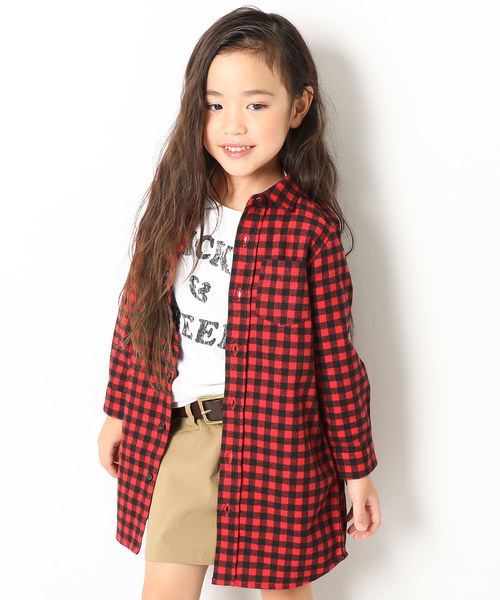 devirock(デビロック)の「ネルチェックワンピース ネルシャツ(ワンピース・キッズ・その他1/その他2/その他3/その他4/その他5/その他6/その他7/その他8/その他9/その他10・110cm/100cm/120cm/130cm/140cm/150cm/160cm)」の10枚目の写真
