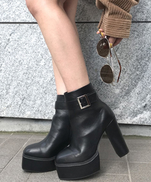 ENVYM | ＳＱＵＡＲＥ ＢＥＬＴ ＢＯＯＴＳ(ブーツ)