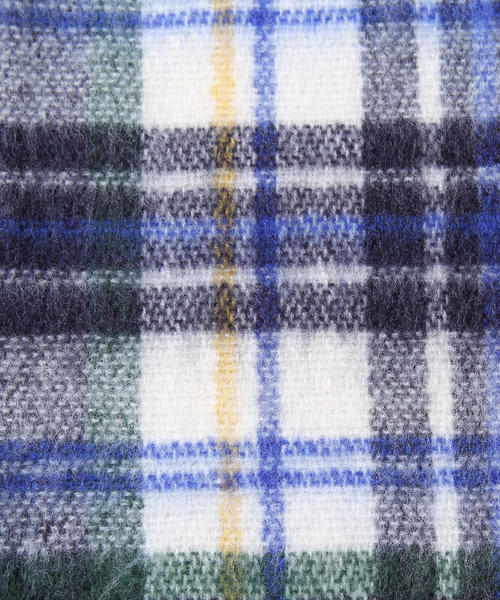 coen（コーエン）の「【『MORE』2月号掲載】フェザータッチチェックストール（マフラー）（ストール/ショール・レディース・ライトブルー/ライラック/ネイビー/イエロー/グリーン/レッド/ピンク・FREE）」の11枚目の写真