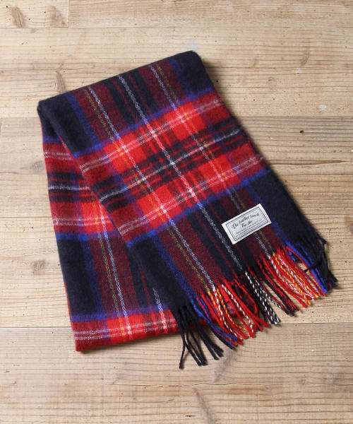 coen（コーエン）の「【『MORE』2月号掲載】フェザータッチチェックストール（マフラー）（ストール/ショール・レディース・ライトブルー/ライラック/ネイビー/イエロー/グリーン/レッド/ピンク・FREE）」の12枚目の写真