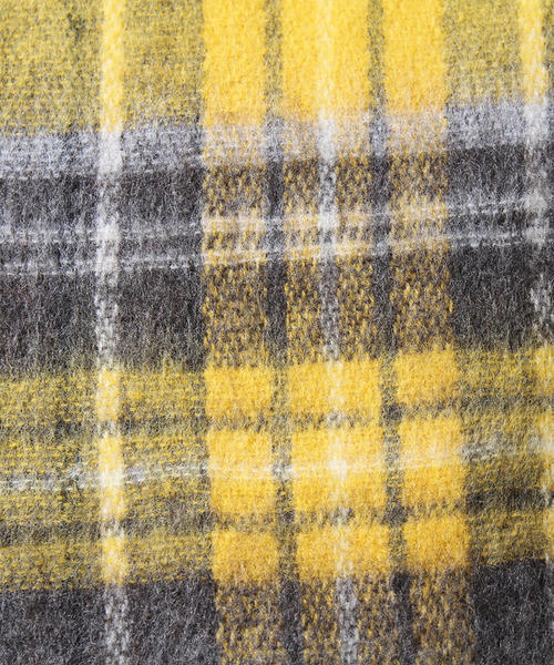 coen（コーエン）の「【『MORE』2月号掲載】フェザータッチチェックストール（マフラー）（ストール/ショール・レディース・ライトブルー/ライラック/ネイビー/イエロー/グリーン/レッド/ピンク・FREE）」の17枚目の写真