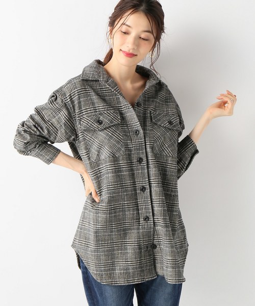 SLOBE IENA（スローブイエナ）の「モールチェックチュニックシャツ