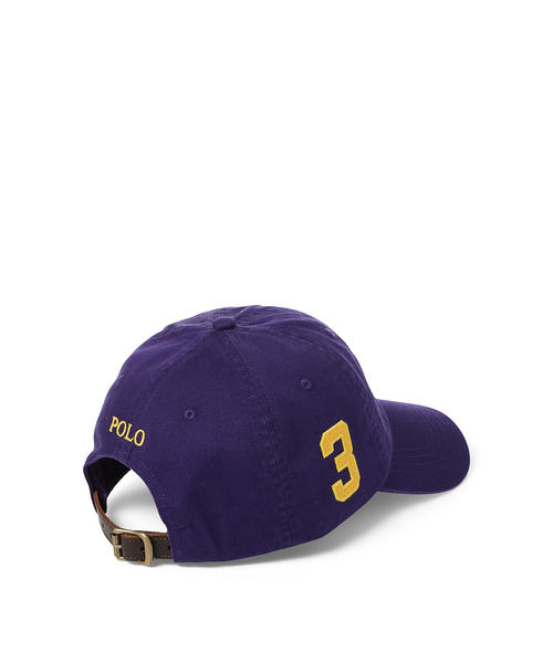POLO RALPH LAUREN（ポロ ラルフ ローレン）の「コットン チノ ベースボール キャップ（キャップ・メンズ・パープル/グレー/ブルー系9・ONE SIZE）」の5枚目の写真