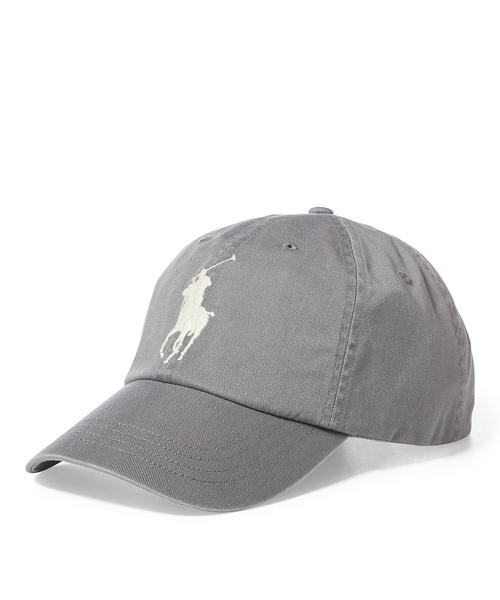 POLO RALPH LAUREN（ポロ ラルフ ローレン）の「コットン チノ ベースボール キャップ（キャップ・メンズ・パープル/グレー/ブルー系9・ONE SIZE）」の2枚目の写真
