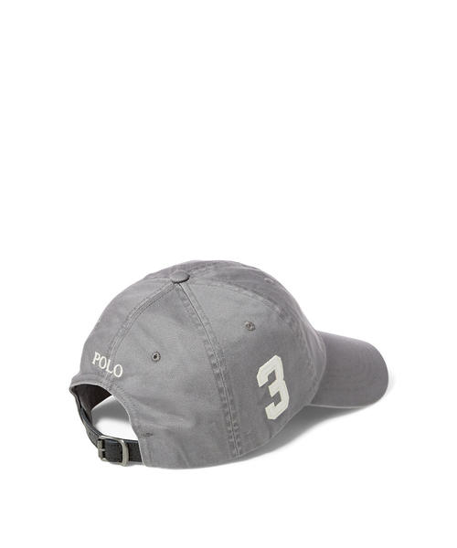POLO RALPH LAUREN（ポロ ラルフ ローレン）の「コットン チノ ベースボール キャップ（キャップ・メンズ・パープル/グレー/ブルー系9・ONE SIZE）」の6枚目の写真