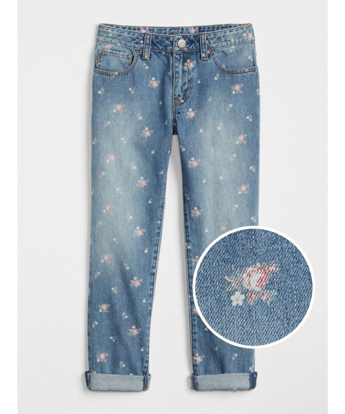 Gap ギャップ の ガールフレンドジーンズ フローラルプリント デニムパンツ Wear