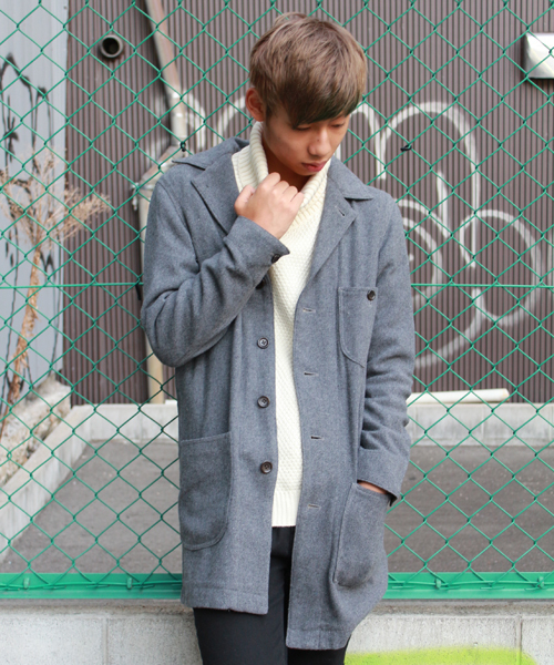 WEGO（ウィゴー）の「WEGO/ポップコーンタートルネックセーター（ニット/セーター・メンズ・オフホワイト/ネイビー/レッド・MEDIUM/LARGE）」の11枚目の写真