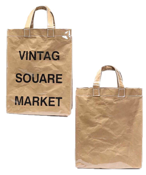 classicalelf(クラシカルエルフ)の「雨の日でも使えるマルシェバッグ (PVCトートバッグ)(トートバッグ・レディース・カーキ・ONE SIZE)」の8枚目の写真