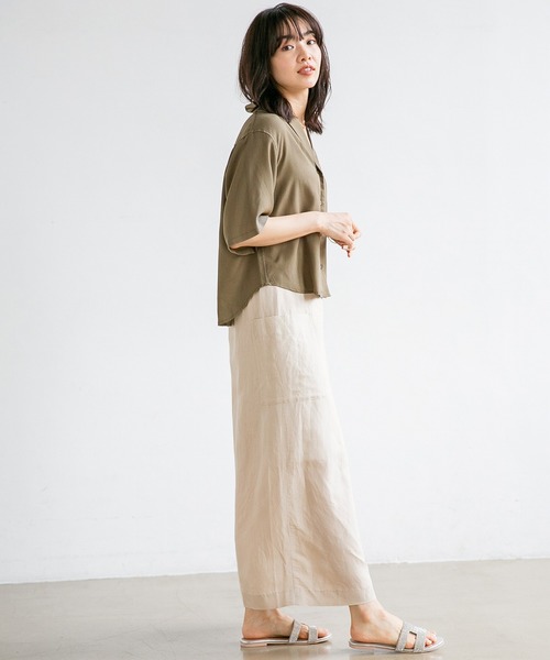 A part by（アパートバイ）の「LVラップフウタックマキシスカート 830959（スカート・レディース・ブラック/ベージュ/ブラウン/ブルー・MEDIUM/LARGE）」の6枚目の写真