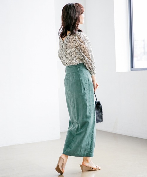 A part by（アパートバイ）の「LVラップフウタックマキシスカート 830959（スカート・レディース・ブラック/ベージュ/ブラウン/ブルー・MEDIUM/LARGE）」の13枚目の写真