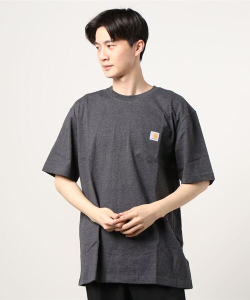 Carhartt(カーハート)の「【 Carhartt / カーハート 】 ワーカー ポケットTシャツ 半袖 Worker Pocket SS Tshirt K87(Tシャツ/カットソー・メンズ・ホワイト/ブラック/ネイビー/ヘザーグレー/グレー系その他・S/M/L/XL)」の20枚目の写真