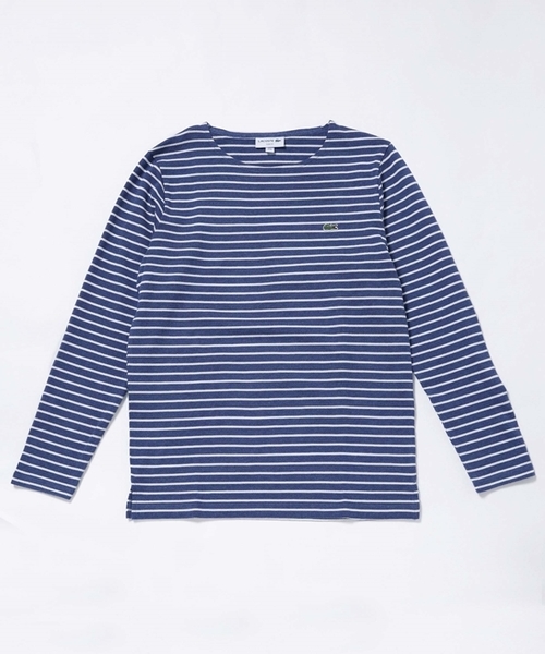 LACOSTE(ラコステ)の「LACOSTE:TH206EL(Tシャツ/カットソー・メンズ・ホワイト/ブラック/ネイビー・3/5/4)」の4枚目の写真