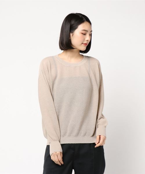 koe(コエ)の「麻入りニットプルオーバー(ニット/セーター)」|アイボリー