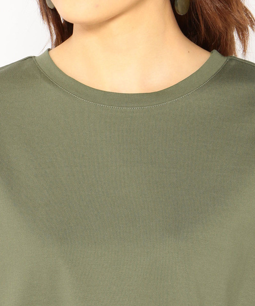 DECOY SINCE 1981（デコイシンスイチキュウハチイチ）の「【UV CUT&COOLER TOUCHシリーズ】クールコットンチュニック（Tシャツ/カットソー・レディース・カーキ/イエロー/ネイビー・LL/M size/L size）」の4枚目の写真