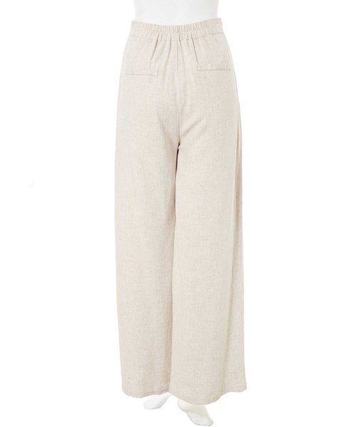 fifth（フィフス）の「ナチュラルリネンワイドパンツ（その他パンツ・レディース・ホワイト/アイボリー/ブラウン/カーキ・MEDIUM/LARGE/SMALL）」の15枚目の写真