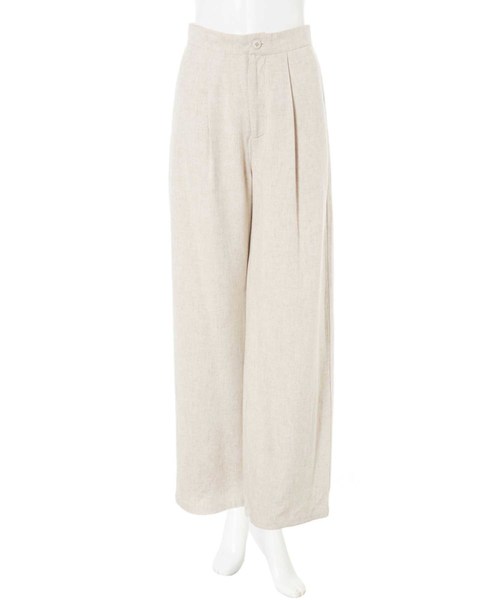 fifth（フィフス）の「ナチュラルリネンワイドパンツ（その他パンツ・レディース・ホワイト/アイボリー/ブラウン/カーキ・MEDIUM/LARGE/SMALL）」の11枚目の写真