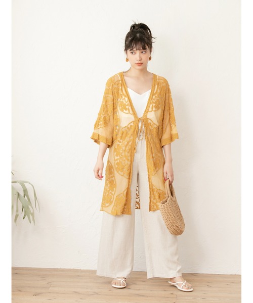 fifth（フィフス）の「ナチュラルリネンワイドパンツ（その他パンツ・レディース・ホワイト/アイボリー/ブラウン/カーキ・MEDIUM/LARGE/SMALL）」の21枚目の写真