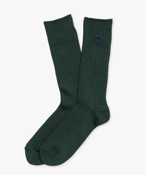 BROOKS BROTHERS（ブルックスブラザーズ）の「GF コットンブレンド クルーソックス（ソックス/靴下・メンズ・カーキ/グリーン/イエロー/ライトグレー/ライトベージュ/グレー/ネイビー/オリーブ/アイボリー・ONESIZE）」の7枚目の写真