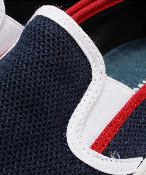 CONVERSE（コンバース）の「JACK PURCELL COTTON-MESH SLIP-ON/ジャックパーセル コットンメッシュ スリップオン（スニーカー・メンズ・ネイビー/ホワイト・8/8.5/6.5/4/7.5/4.5/9.5/3.5/5.5/9/6/10.5/5/7）」の7枚目の写真