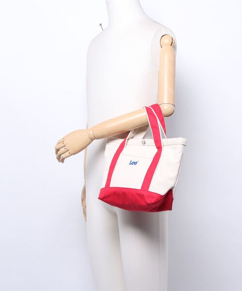 Lee（リー）の「/LEE/キャンバスミニトート（トートバッグ・レディース・レッド/ワインレッド/ダークブルー/ライトベージュ/オリーブ/ライトグレー/オフホワイト/ネイビー/ブラック/カモフラージュ・FREE）」の14枚目の写真