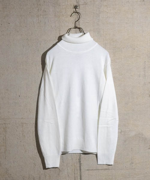 JOHN'S CLOSET（ジョンズクローゼット）の「【i】カシミヤタッチタートルニット（ニット/セーター・メンズ・ブラウン/ネイビー/ブルー/ブラック/ホワイト/マスタード/チャコール・MEDIUM/LARGE/X-LARGE）」の2枚目の写真