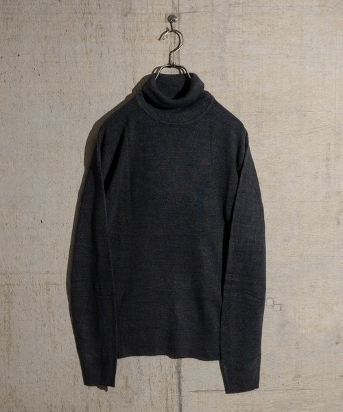 JOHN'S CLOSET（ジョンズクローゼット）の「【i】カシミヤタッチタートルニット（ニット/セーター・メンズ・ブラウン/ネイビー/ブルー/ブラック/ホワイト/マスタード/チャコール・MEDIUM/LARGE/X-LARGE）」の4枚目の写真