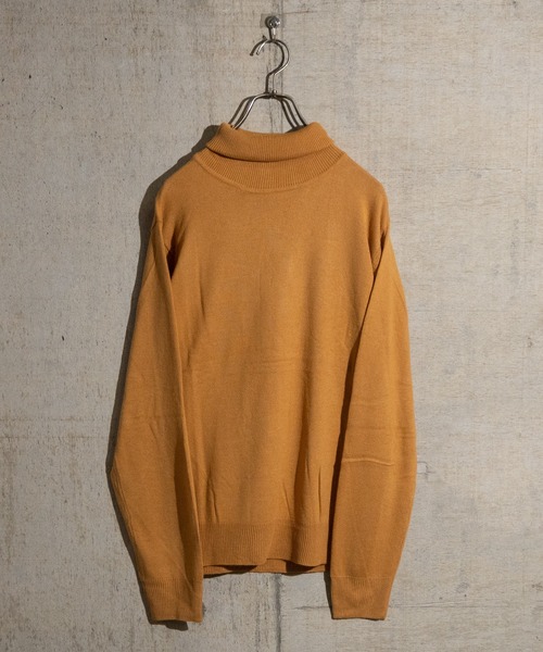 JOHN'S CLOSET（ジョンズクローゼット）の「【i】カシミヤタッチタートルニット（ニット/セーター・メンズ・ブラウン/ネイビー/ブルー/ブラック/ホワイト/マスタード/チャコール・MEDIUM/LARGE/X-LARGE）」の7枚目の写真