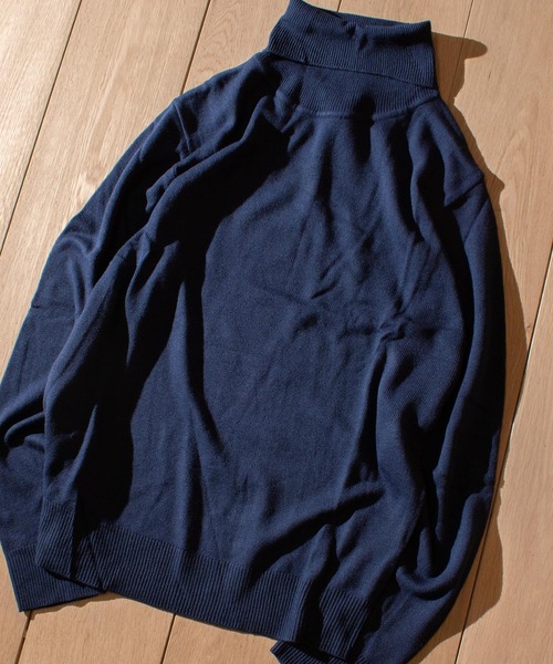 JOHN'S CLOSET（ジョンズクローゼット）の「【i】カシミヤタッチタートルニット（ニット/セーター・メンズ・ブラウン/ネイビー/ブルー/ブラック/ホワイト/マスタード/チャコール・MEDIUM/LARGE/X-LARGE）」の17枚目の写真