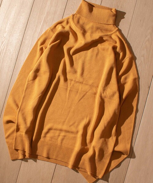 JOHN'S CLOSET（ジョンズクローゼット）の「【i】カシミヤタッチタートルニット（ニット/セーター・メンズ・ブラウン/ネイビー/ブルー/ブラック/ホワイト/マスタード/チャコール・MEDIUM/LARGE/X-LARGE）」の15枚目の写真