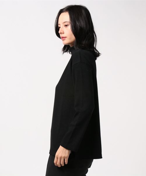 Auntie Rosa Holiday（アンティローザホリデー）の「【Holiday】起毛モックネックカットソー（Tシャツ/カットソー・レディース・ブラック/グレー/モカ・FREE）」の4枚目の写真