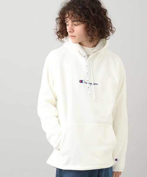 Champion（チャンピオン）の「【Champion】フリースパーカー（パーカー・メンズ・ホワイト/ブラック/パープル/イエロー・M/L）」の2枚目の写真