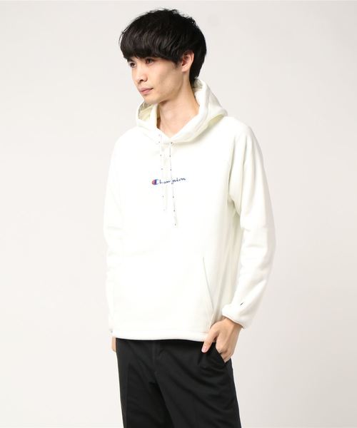 Champion（チャンピオン）の「【Champion】フリースパーカー（パーカー・メンズ・ホワイト/ブラック/パープル/イエロー・M/L）」の9枚目の写真