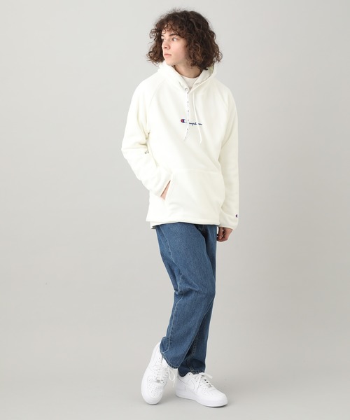 Champion（チャンピオン）の「【Champion】フリースパーカー（パーカー・メンズ・ホワイト/ブラック/パープル/イエロー・M/L）」の7枚目の写真