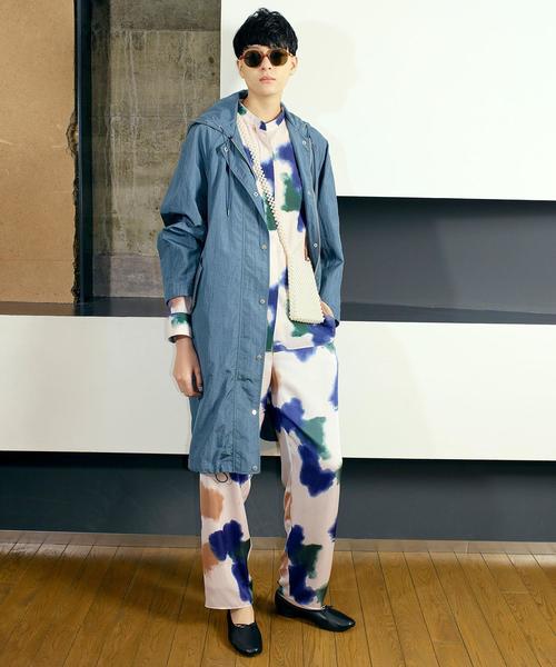 BEAUTY&YOUTH UNITED ARROWS(ビューティーアンドユースユナイテッドアローズ)の「BY∴ ハンドペイント風プリント イージーパンツ -ウォッシャブル-(その他パンツ・レディース・ナチュラル/ホワイト・MEDIUM/SMALL)」の3枚目の写真
