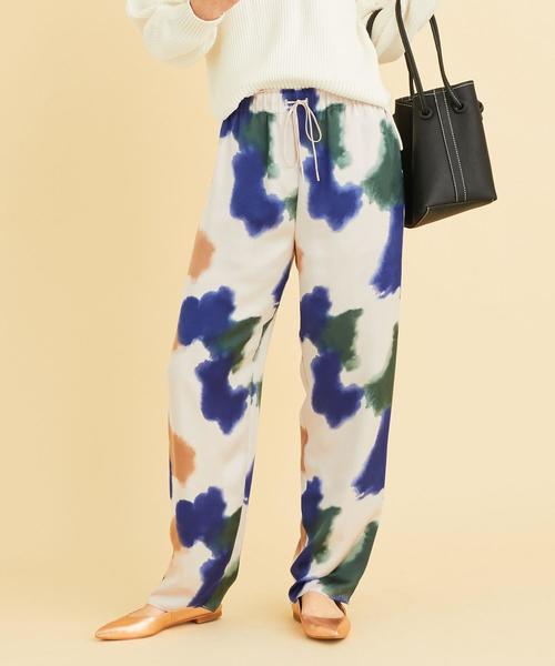 BEAUTY&YOUTH UNITED ARROWS(ビューティーアンドユースユナイテッドアローズ)の「BY∴ ハンドペイント風プリント イージーパンツ -ウォッシャブル-(その他パンツ・レディース・ナチュラル/ホワイト・MEDIUM/SMALL)」の15枚目の写真