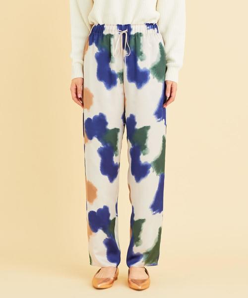 BEAUTY&YOUTH UNITED ARROWS(ビューティーアンドユースユナイテッドアローズ)の「BY∴ ハンドペイント風プリント イージーパンツ -ウォッシャブル-(その他パンツ・レディース・ナチュラル/ホワイト・MEDIUM/SMALL)」の18枚目の写真