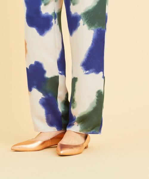 BEAUTY&YOUTH UNITED ARROWS(ビューティーアンドユースユナイテッドアローズ)の「BY∴ ハンドペイント風プリント イージーパンツ -ウォッシャブル-(その他パンツ・レディース・ナチュラル/ホワイト・MEDIUM/SMALL)」の13枚目の写真