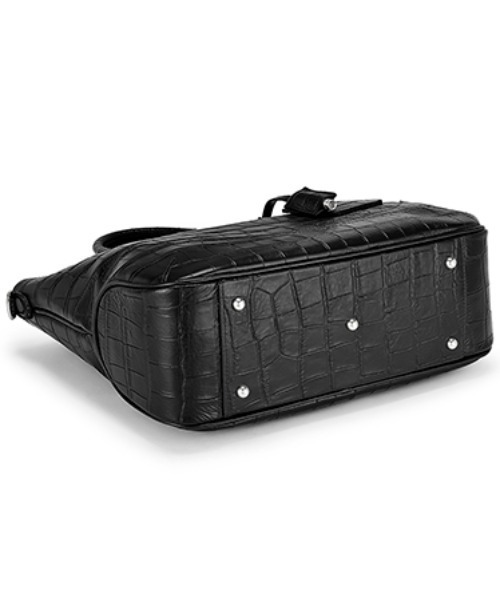 PELLE MORBIDA（ペッレモルビダ）の「MAIDEN VOYAGE（メイデン ボヤージュ）型押トートバッグ（トートバッグ・メンズ・ネイビー/ブラック・FREE）」の3枚目の写真