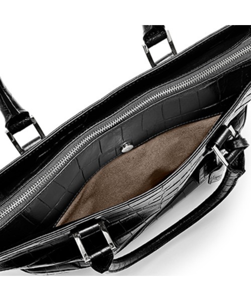 PELLE MORBIDA（ペッレモルビダ）の「MAIDEN VOYAGE（メイデン ボヤージュ）型押トートバッグ（トートバッグ・メンズ・ネイビー/ブラック・FREE）」の9枚目の写真