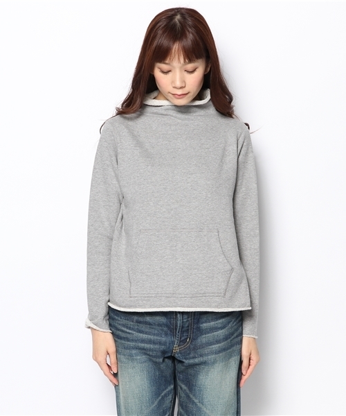 BEAMS BOY(ビームスボーイ)の「EURISCO×BEAMS BOY / ボトルネック プルオーバー(スウェット・レディース・ライトグレー/ネイビー・ONE SIZE)」の3枚目の写真