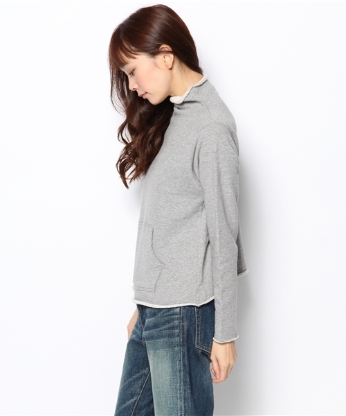 BEAMS BOY(ビームスボーイ)の「EURISCO×BEAMS BOY / ボトルネック プルオーバー(スウェット・レディース・ライトグレー/ネイビー・ONE SIZE)」の4枚目の写真