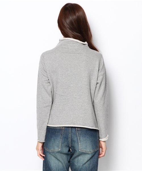 BEAMS BOY(ビームスボーイ)の「EURISCO×BEAMS BOY / ボトルネック プルオーバー(スウェット・レディース・ライトグレー/ネイビー・ONE SIZE)」の5枚目の写真