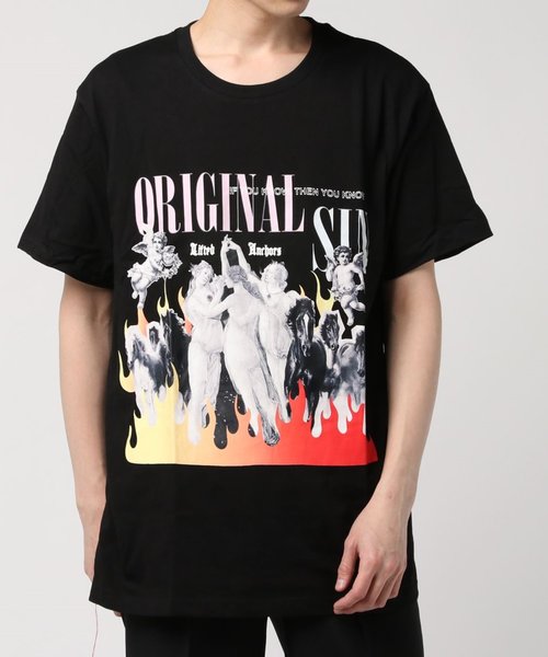 EPTM（エピトミ）の「アートグラフィックカットソー/Tシャツ（Tシャツ/カットソー・メンズ・ホワイト/ブラック・XL）」の2枚目の写真