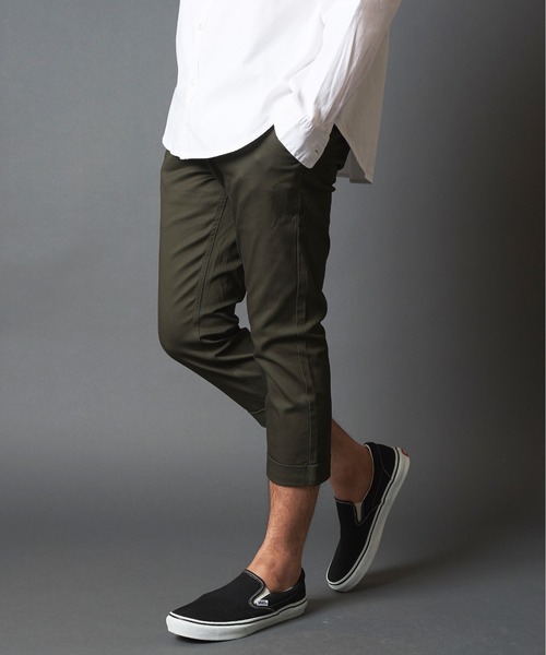 【セール】The TWENTYSEVEN:STRETCH TWILL CHINO CROPPED PANTS ストレッチ ツイル チノ クロップド パンツ（チノパンツ）｜The TWENTYSEVEN（ザ トゥエンティーセブン） 5,405円