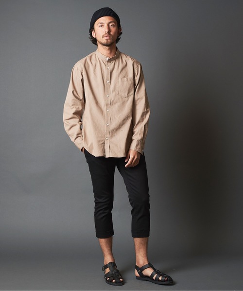 THE TWENTYSEVEN（ザ トゥエンティーセブン）の「The TWENTYSEVEN:STRETCH TWILL CHINO CROPPED PANTS　ストレッチ ツイル チノ クロップド パンツ（チノパンツ・メンズ・オリーブ/ネイビー/ベージュ/ブラック・L/M/S）」の6枚目の写真
