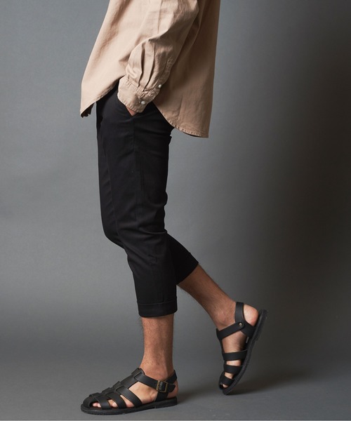 THE TWENTYSEVEN（ザ トゥエンティーセブン）の「The TWENTYSEVEN:STRETCH TWILL CHINO CROPPED PANTS　ストレッチ ツイル チノ クロップド パンツ（チノパンツ・メンズ・オリーブ/ネイビー/ベージュ/ブラック・L/M/S）」の8枚目の写真